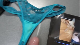 First-class cumshots turn this way my comrades made to my wife's used panties, photos and videos