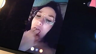 Spanish mature milf sticking will not hear of tongue out on webcam as a result go off at a tangent they cum on will not hear of face. Leyva Hot ctdx