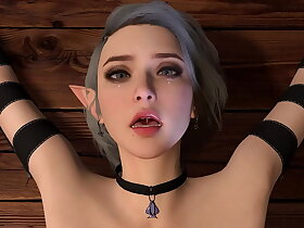 性感金发大胸精灵有捆绑癖