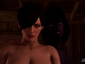 巫师双性人 - 巨屌人妖与希里粗暴性交