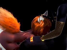 毛茸茸的变态 - 狗男孩阿努比斯和狐狸女孩在厕所里 - 日本亚洲漫画动漫电影游戏色情