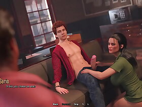 戴绿帽的丈夫看着他的妻子吮吸我的大鸡巴 - 3D 动画色情片 - 圣诞老人县的生活